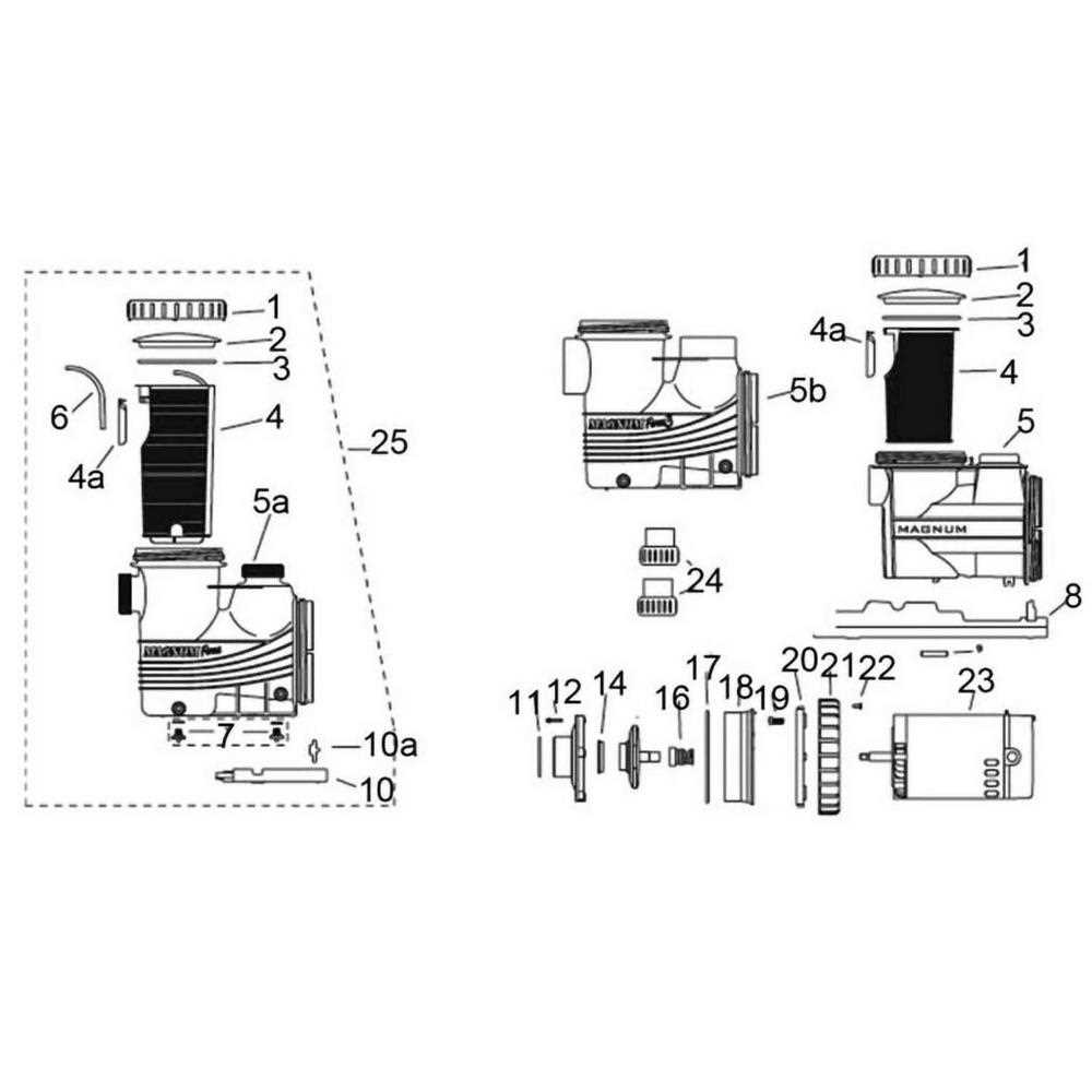 jacuzzi magnum force pump parts diagram