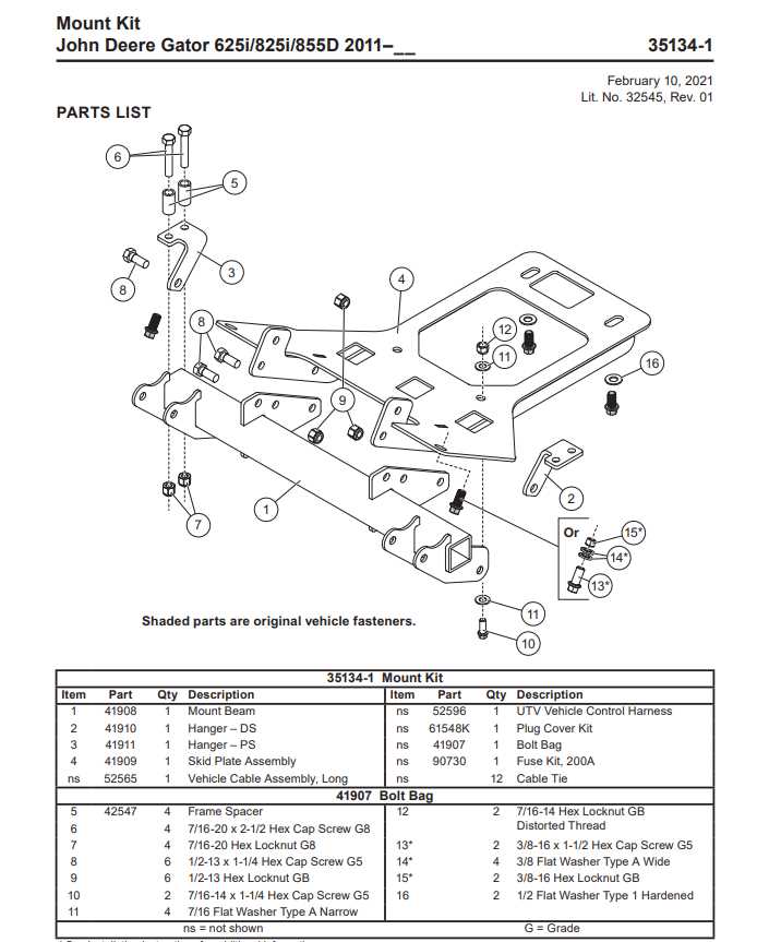 2011 john deere gator 825i parts diagram