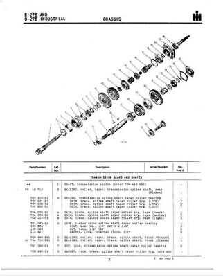 international b275 parts diagram