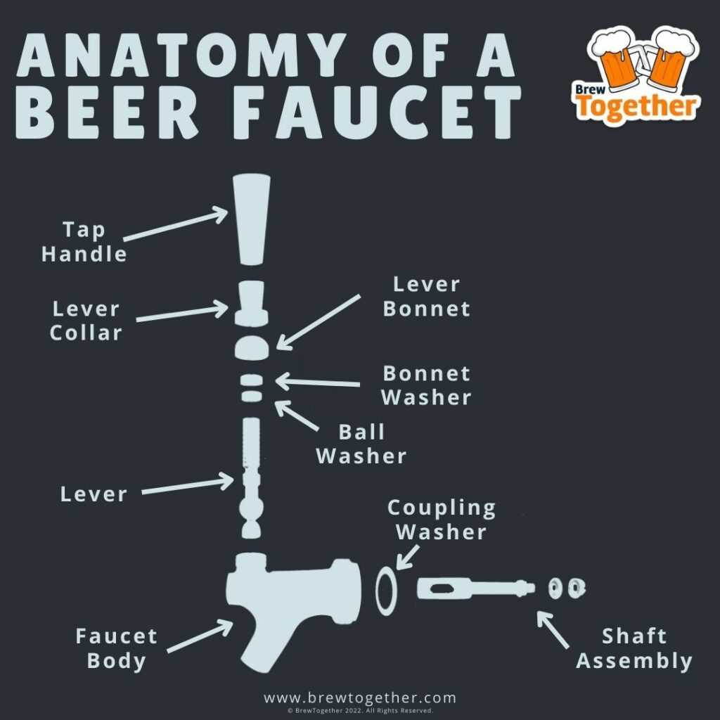 beer faucet parts diagram