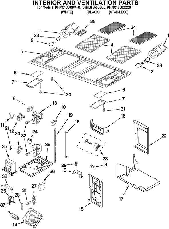 kitchenaid kmhs120ess parts diagram