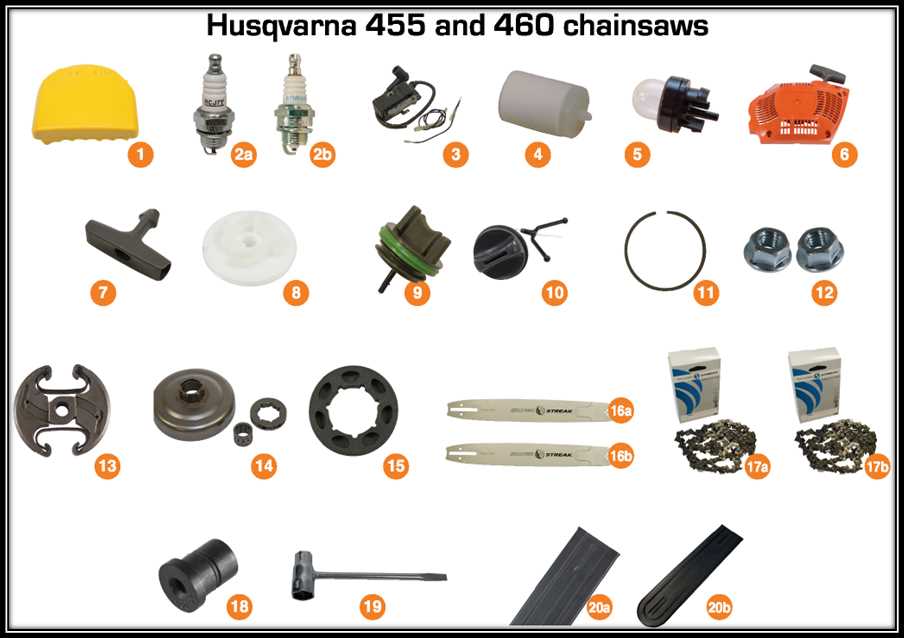 husqvarna 455 parts diagram