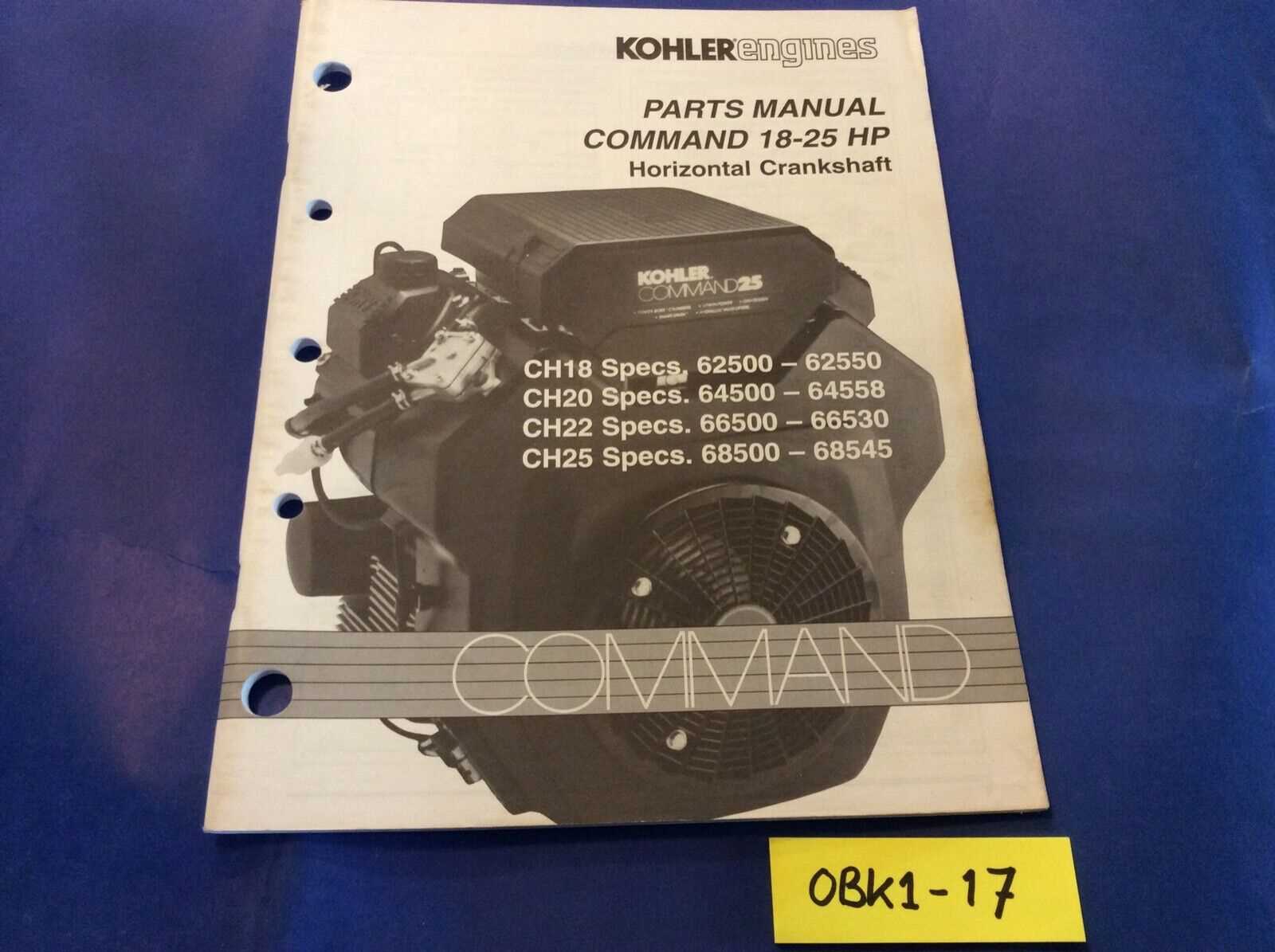 kohler command 17.5 parts diagram