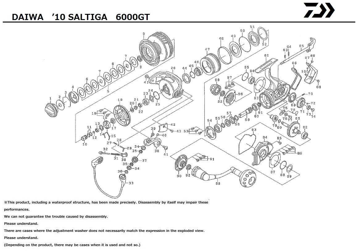 daiwa bg 4000 parts diagram