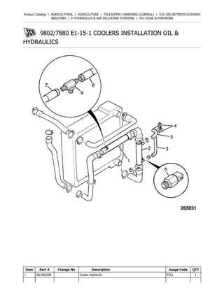 jcb telehandler parts diagram
