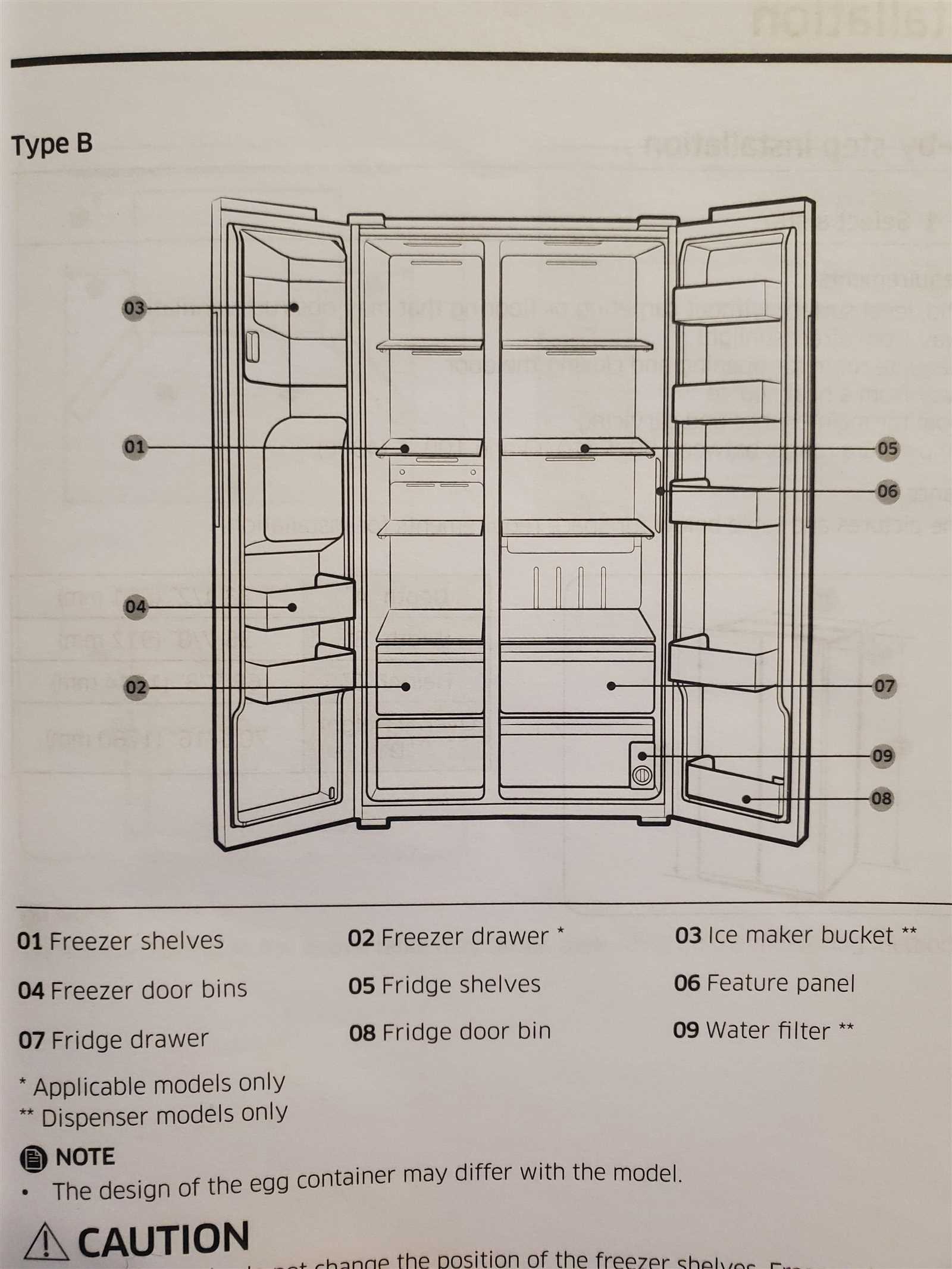 kenmore side by side refrigerator parts diagram