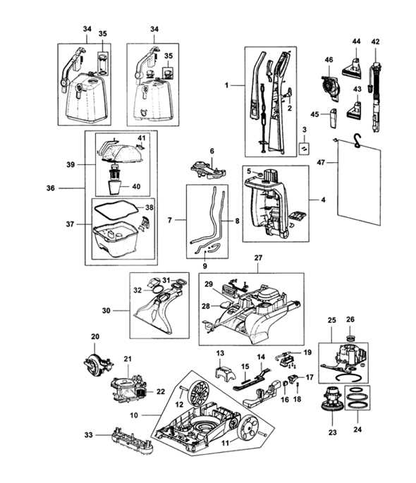 hoover power path pro xl parts diagram