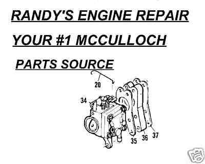 mcculloch mini mac 25 parts diagram