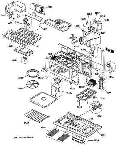 ge wall oven parts diagram