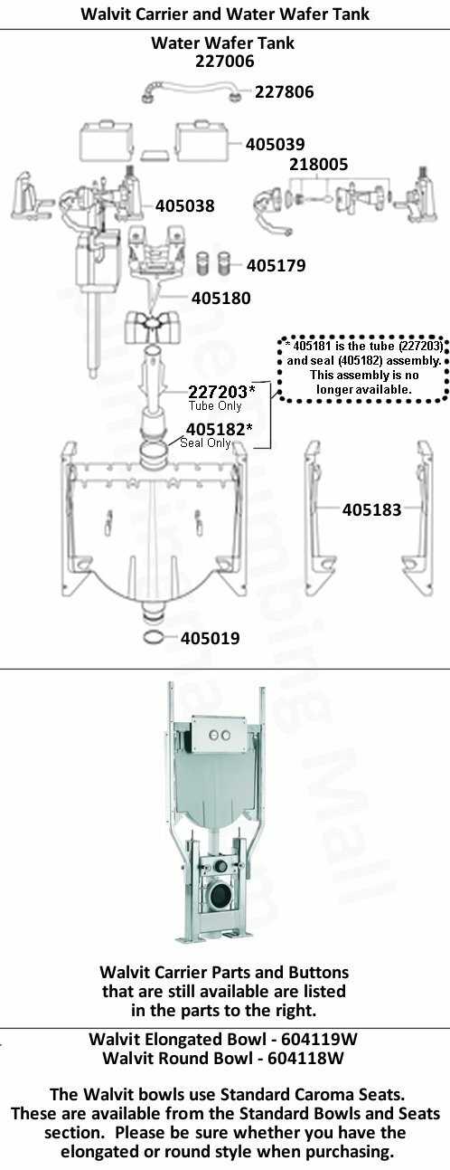 caroma toilet parts diagram