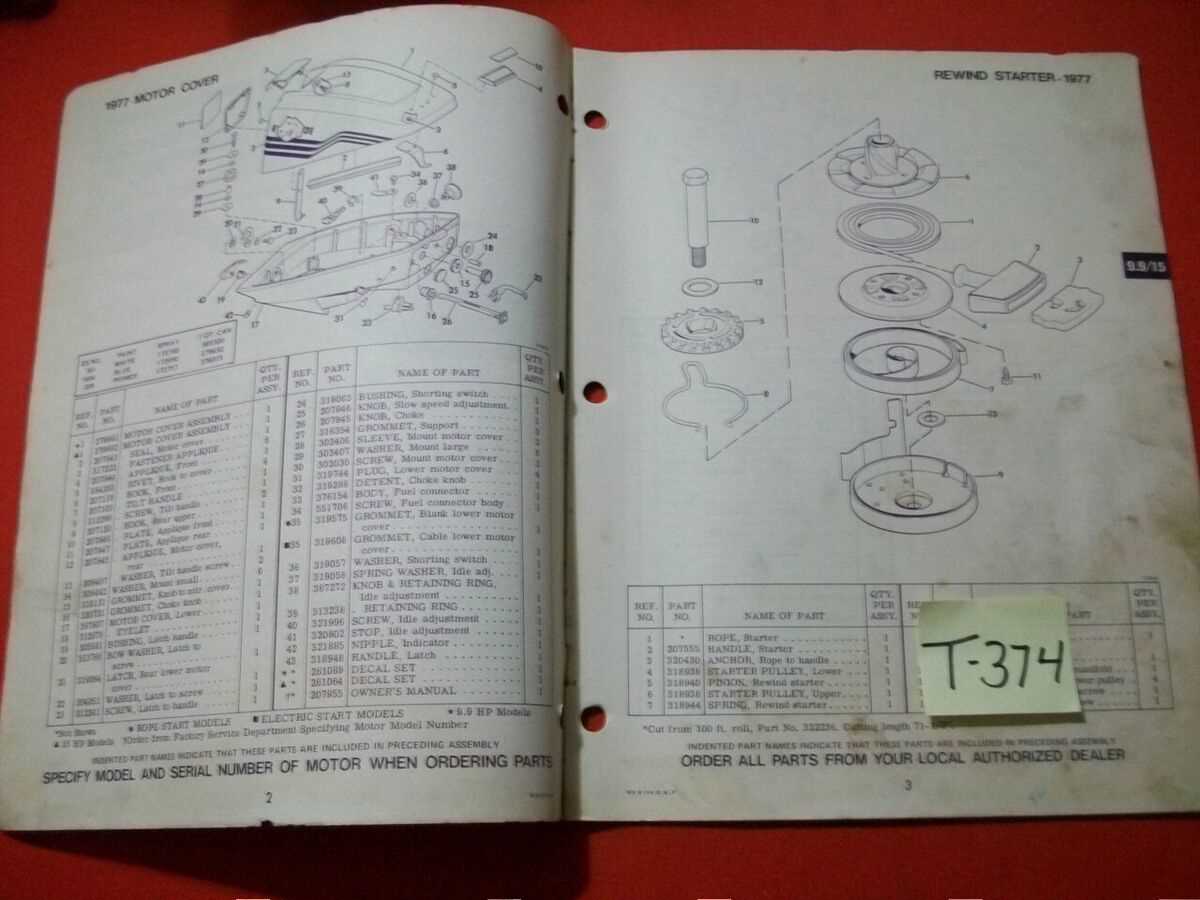 1977 evinrude 9.9 parts diagram