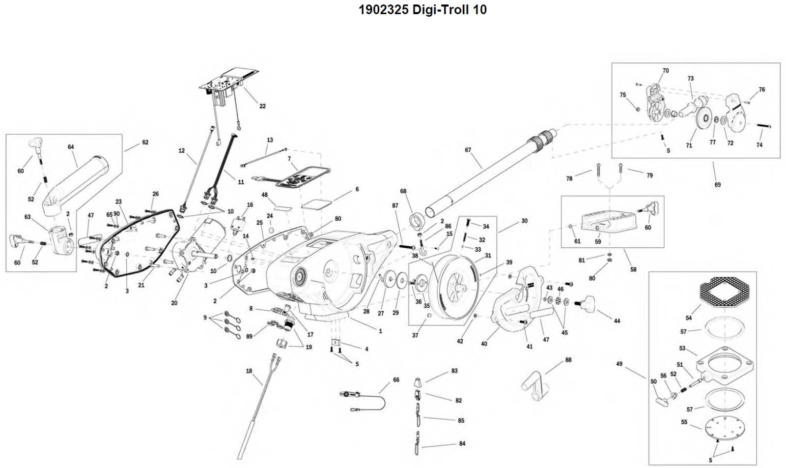 downrigger parts diagram