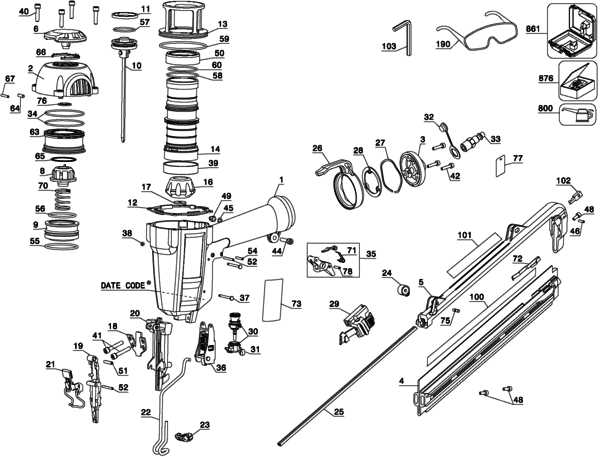 dewalt d51238 parts diagram