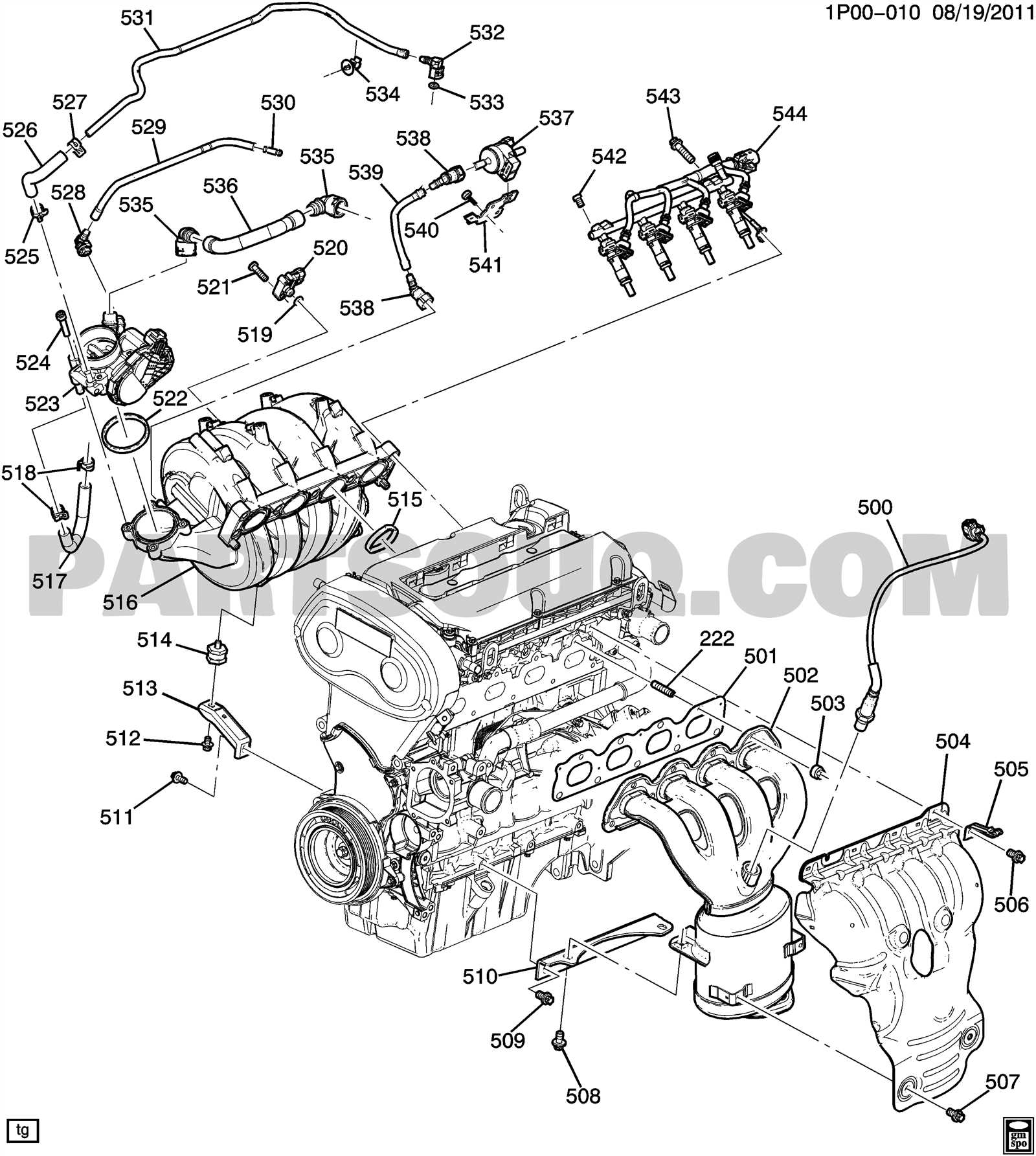 2013 chevy cruze engine parts diagram