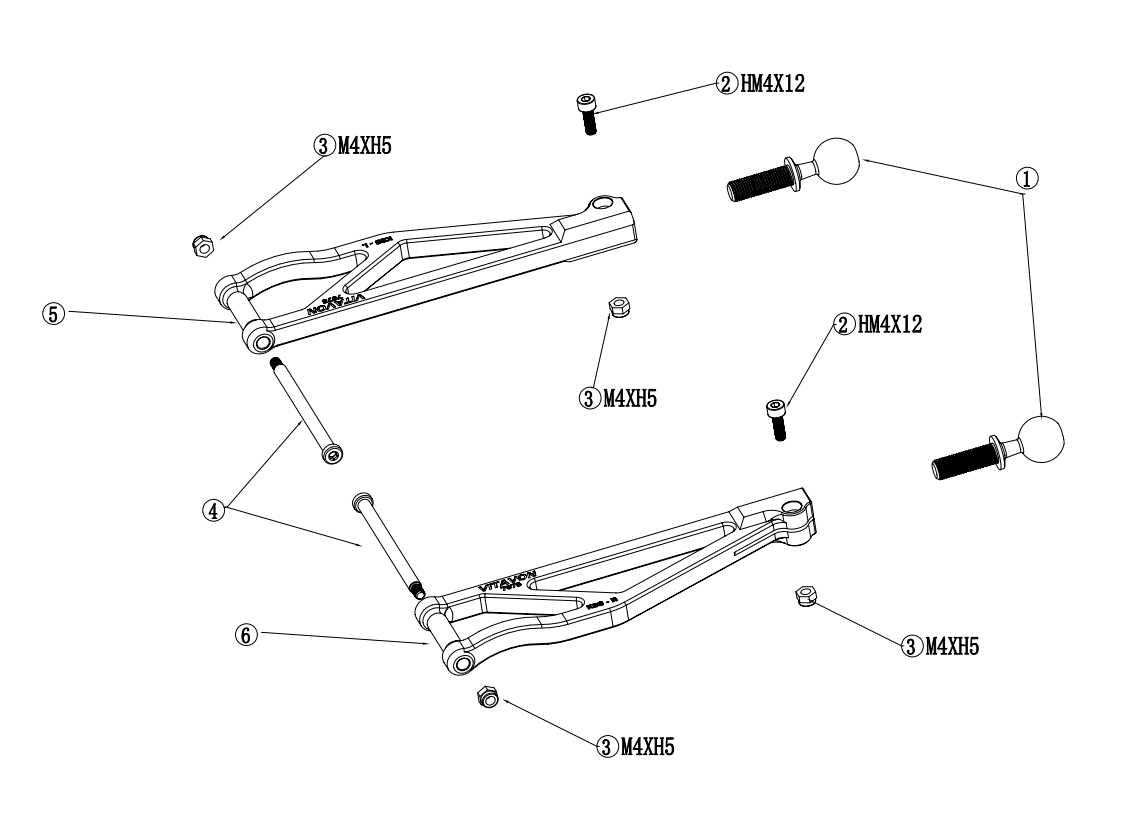 arrma outcast 6s parts diagram