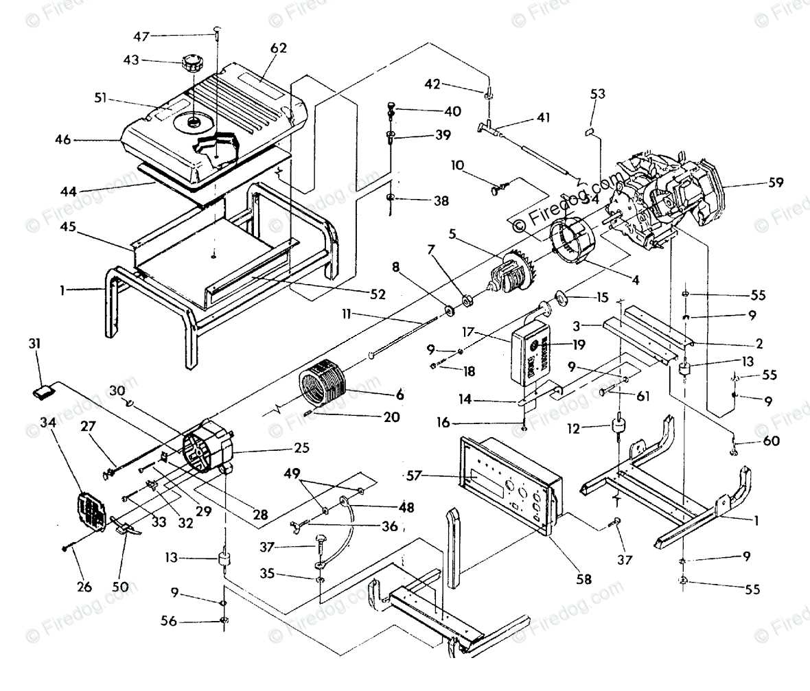 briggs and stratton generator parts diagram