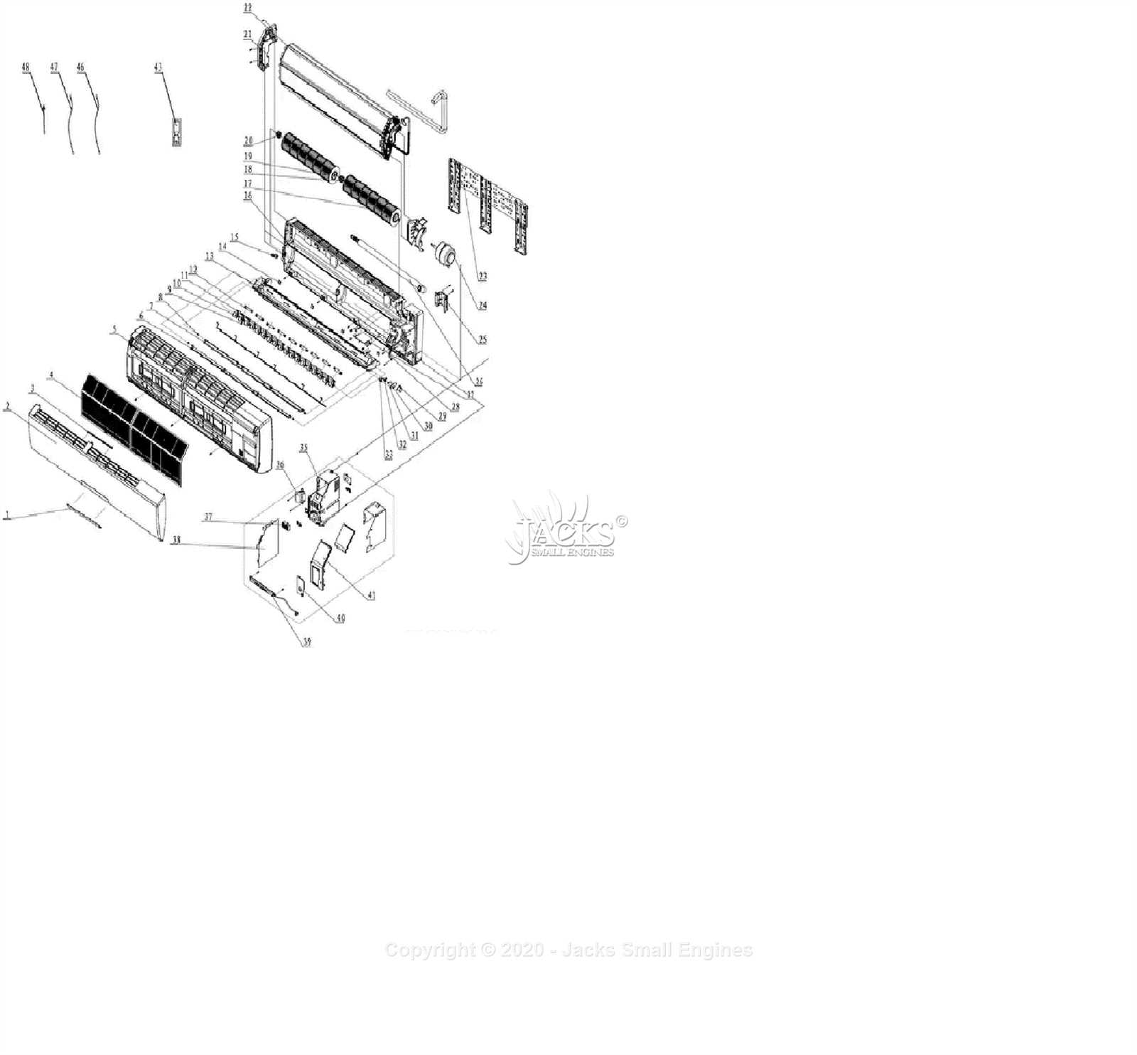 frigidaire air conditioner parts diagram