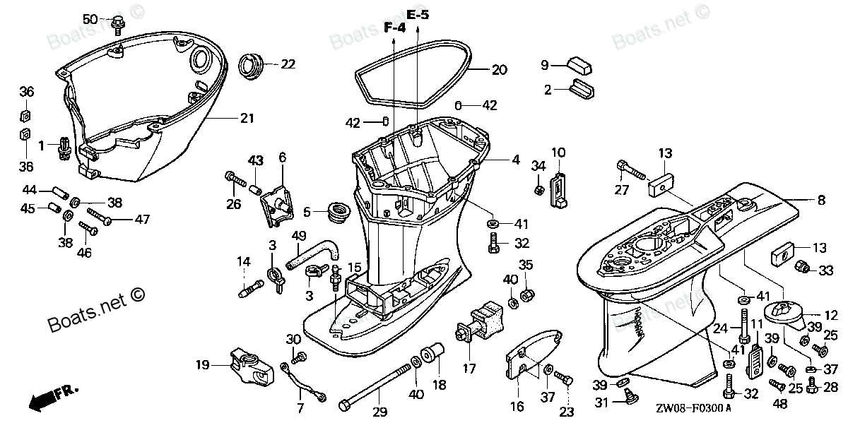 honda outboard parts diagram