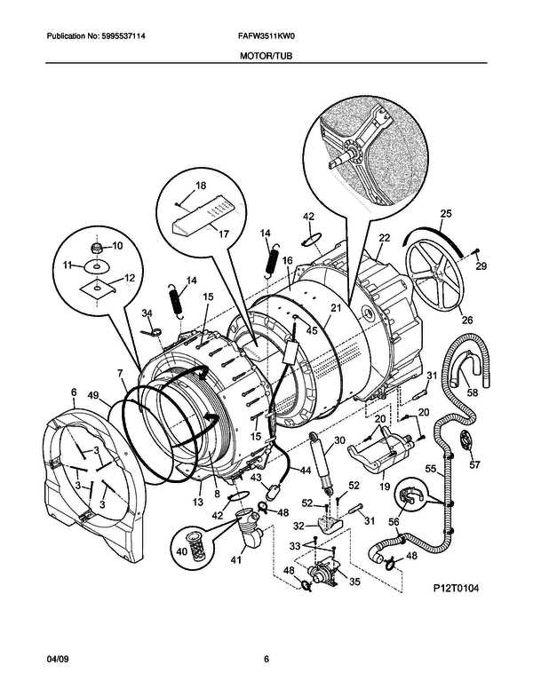 frigidaire affinity washer parts diagram