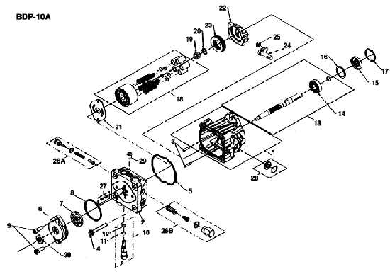 hydro gear pump parts diagram