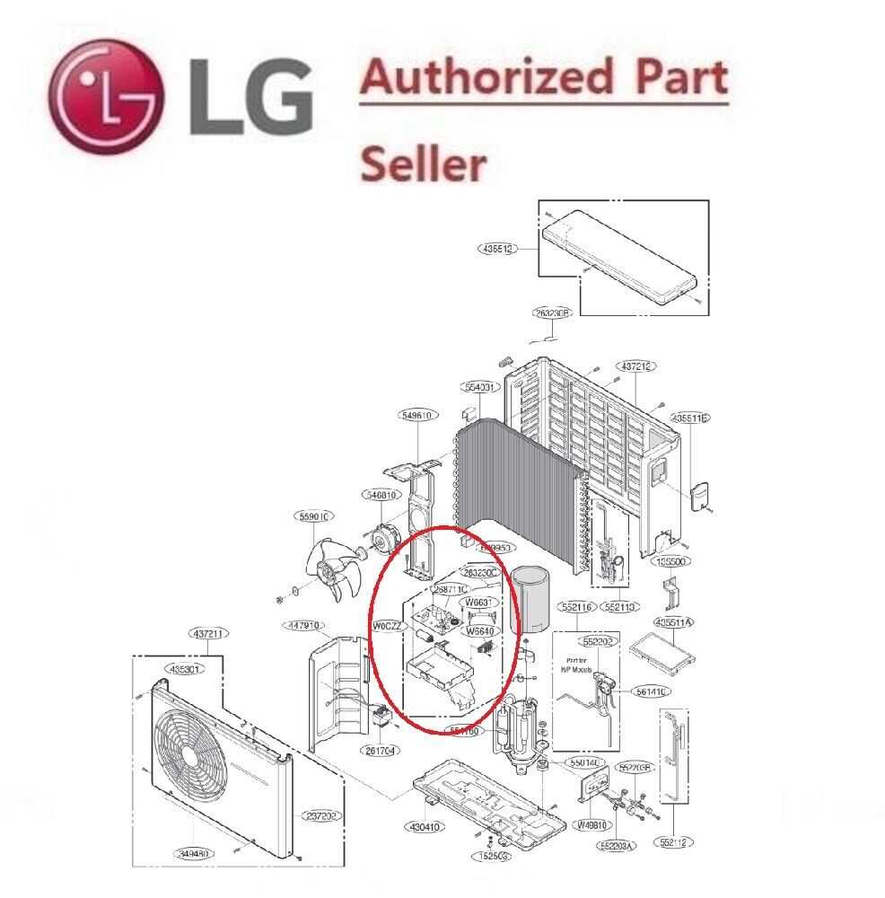 lg air conditioner parts diagram