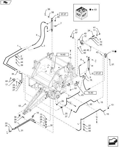 new holland br7060 baler parts diagram