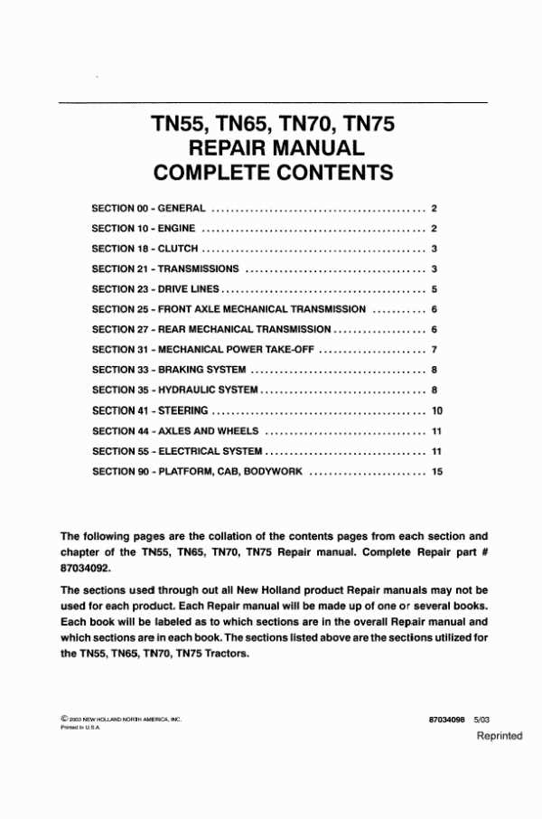 new holland tn75 parts diagram