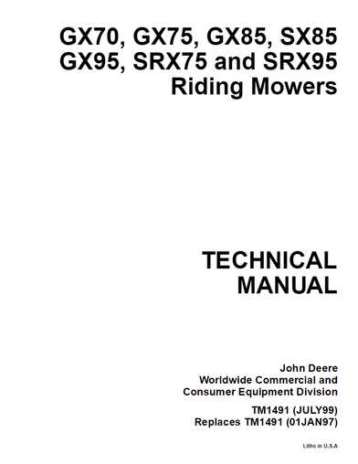john deere srx75 parts diagram