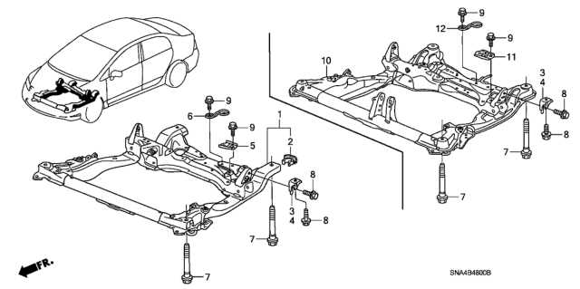 2007 honda civic body parts diagram