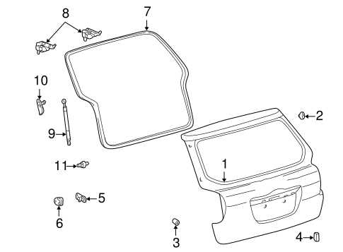 2005 toyota matrix parts diagram