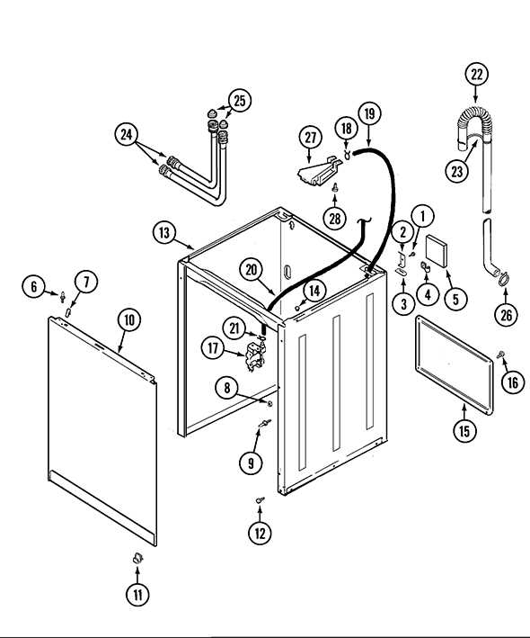 maytag performa washer parts diagram