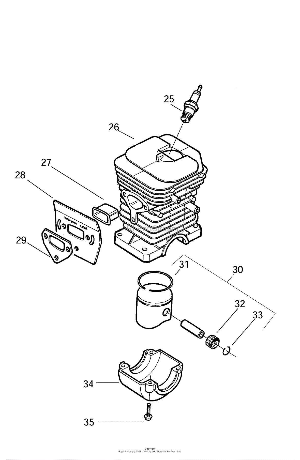 husqvarna 141 chainsaw parts diagram