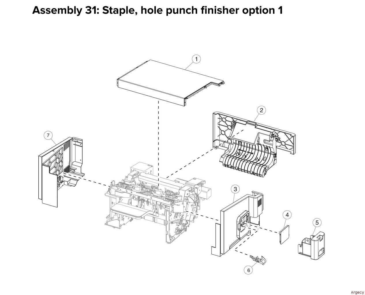 lexmark printer parts diagram