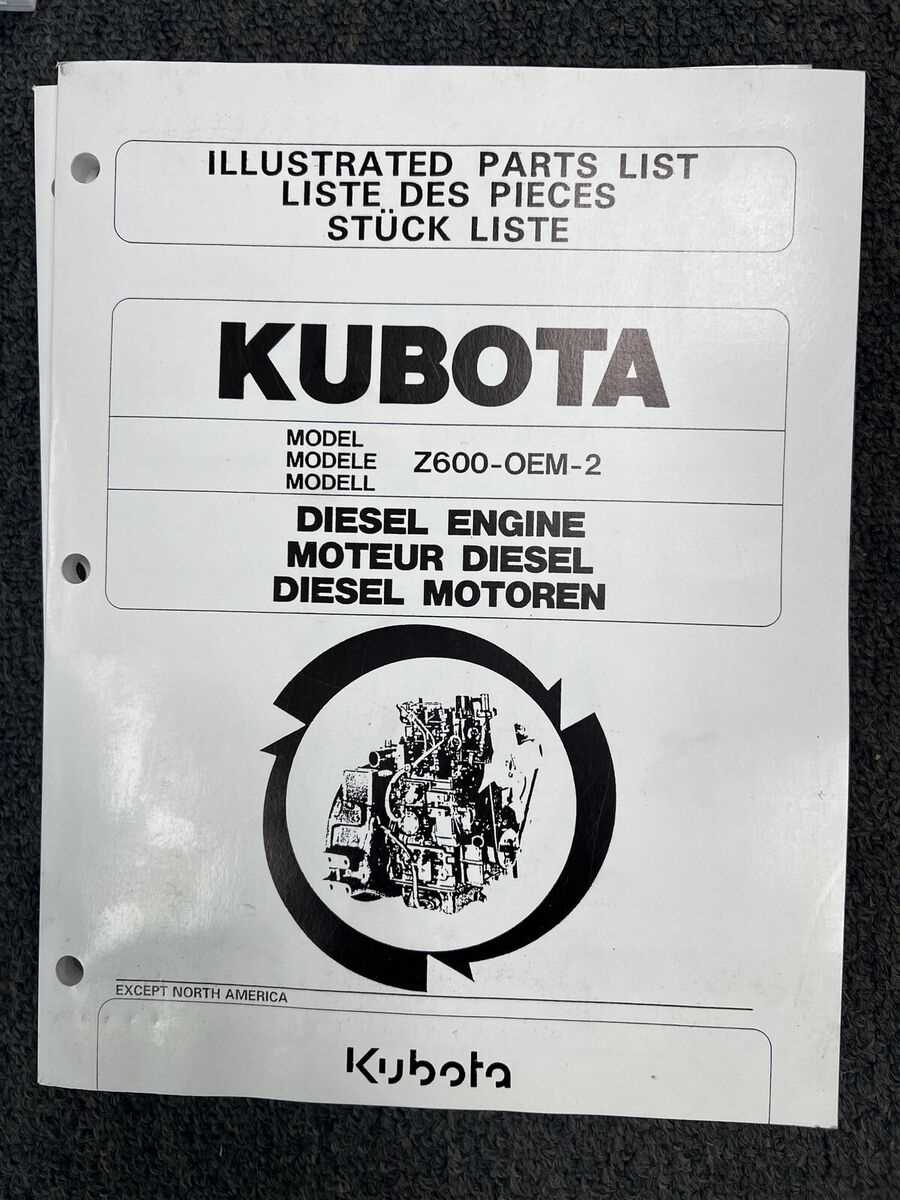 kubota d600 engine parts diagram