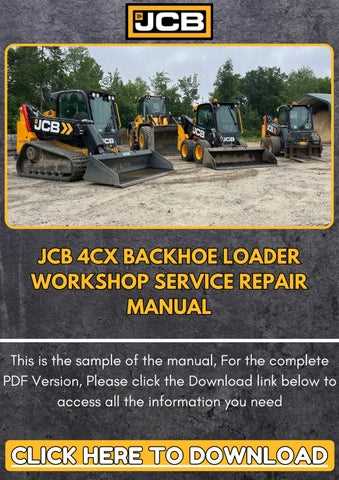 jcb 1400b backhoe parts diagram