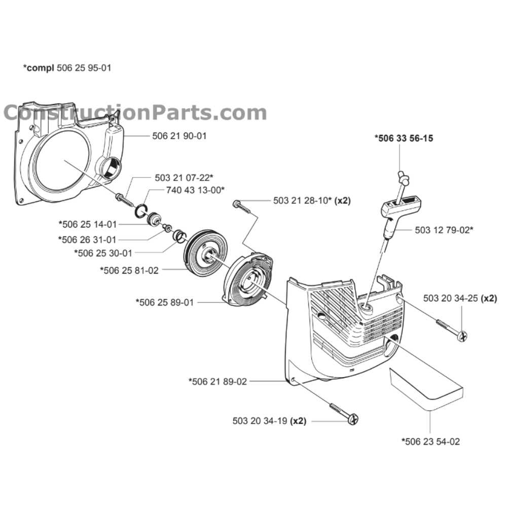 husqvarna k760 parts diagram