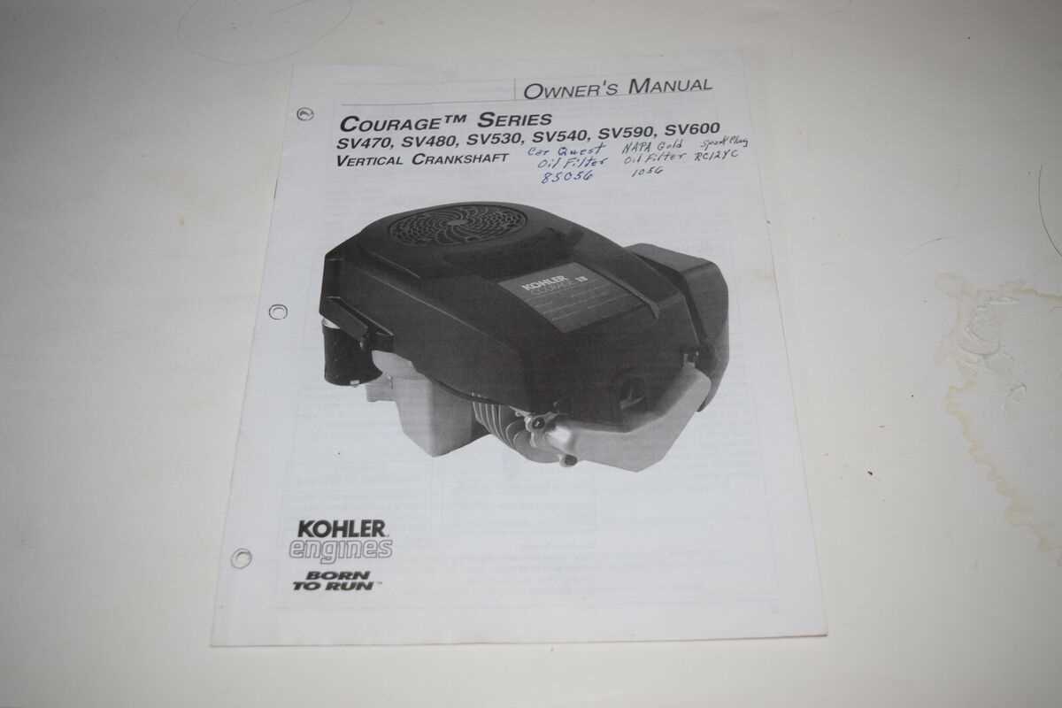 kohler sv530 parts diagram