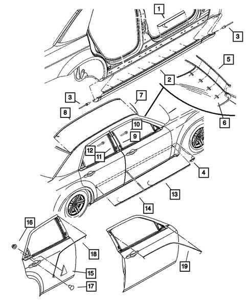 dodge charger body parts diagram