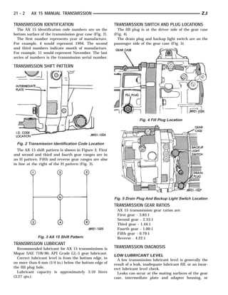 ax15 transmission parts diagram