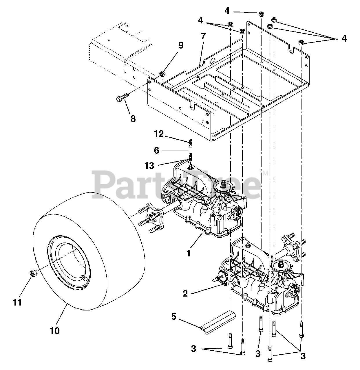 ariens zero turn mower parts diagram