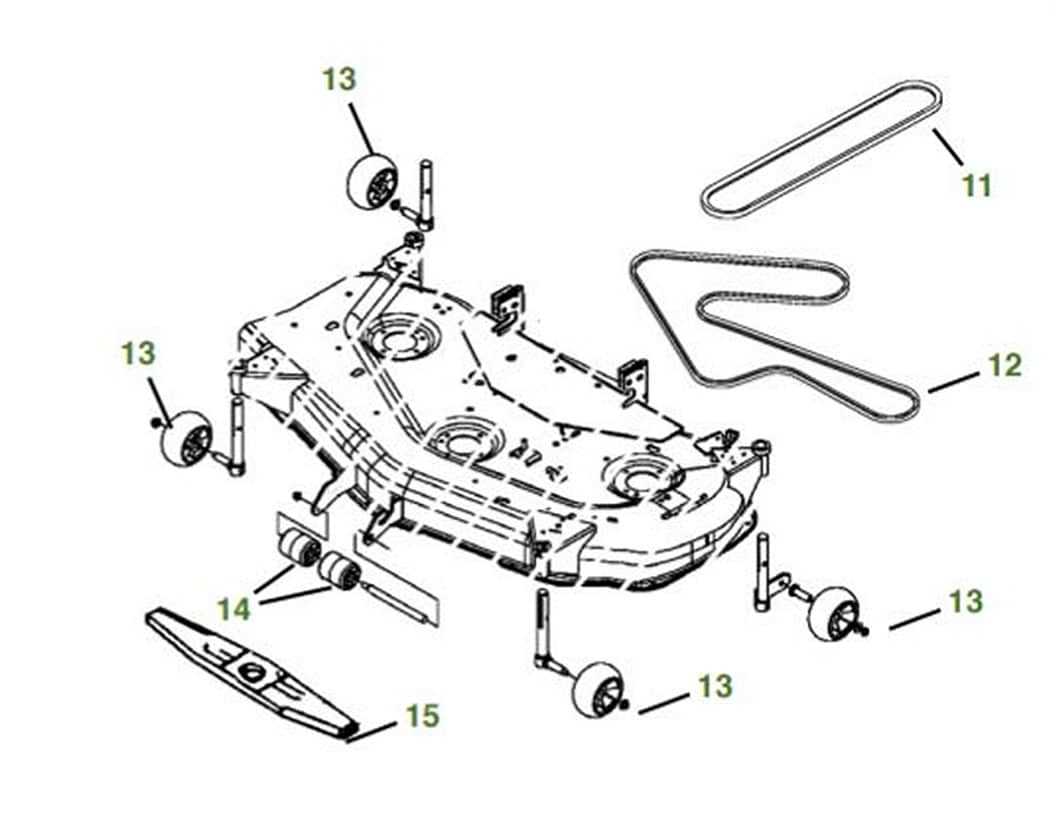 42 inch john deere mower deck parts diagram