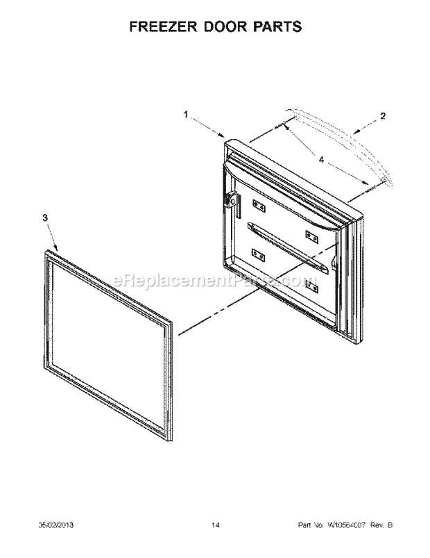 parts diagram for kitchenaid refrigerator