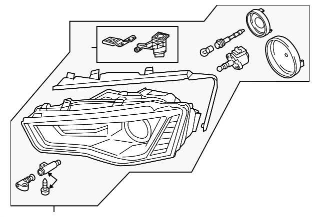 diagram headlight parts names