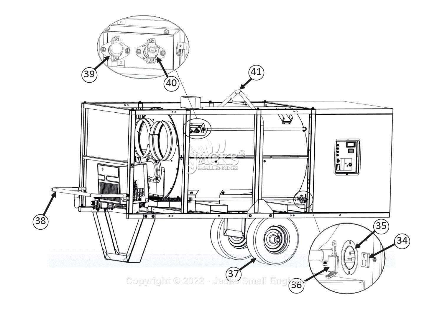 l.b. white heater parts diagram