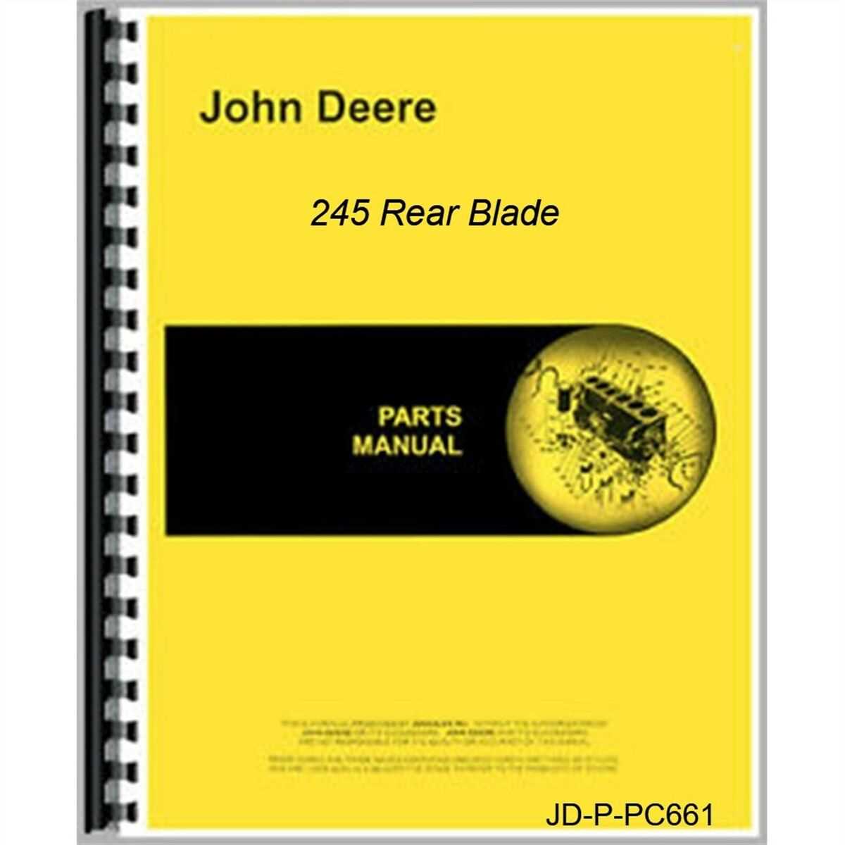 john deere 245 parts diagram