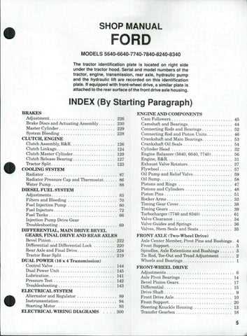 ford 6640 tractor parts diagram