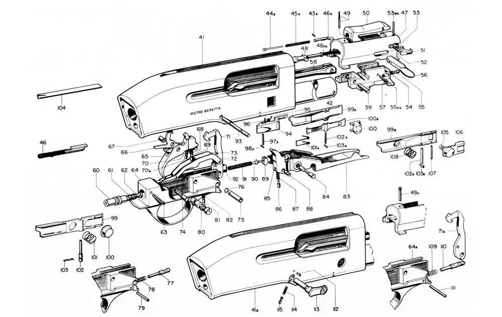 beretta a400 xplor parts diagram