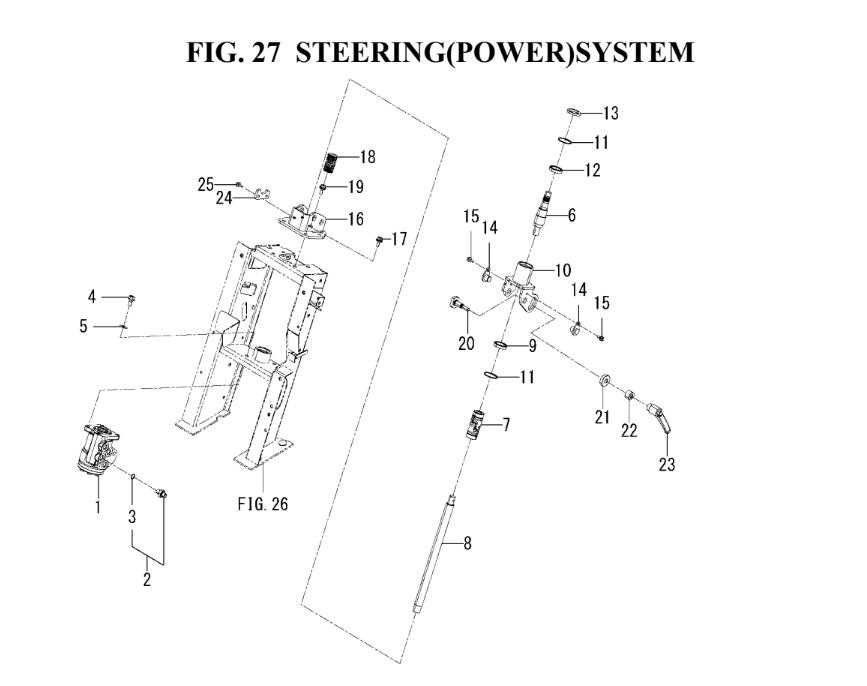 john deere steering parts diagram