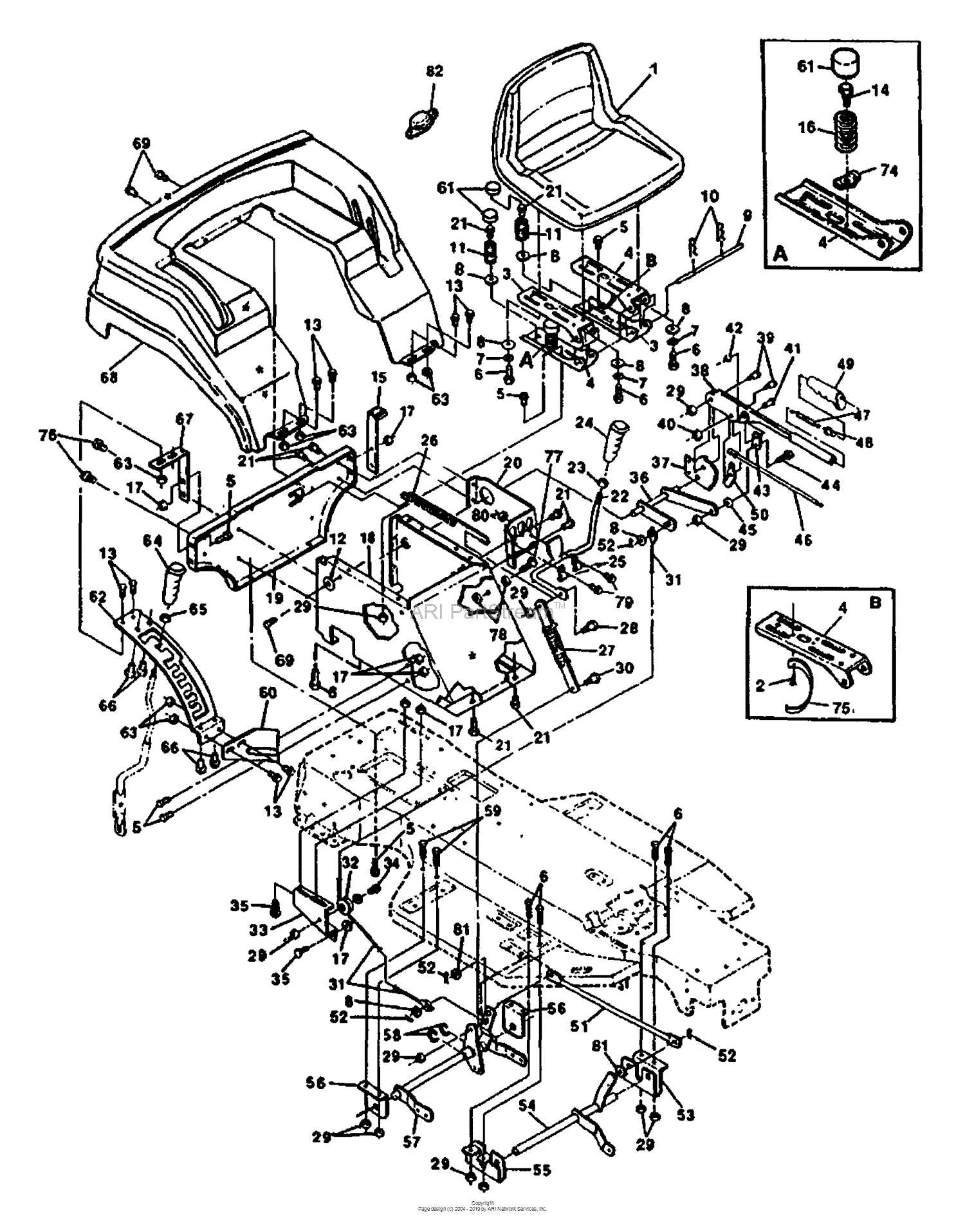 craftsman lt1000 parts diagram