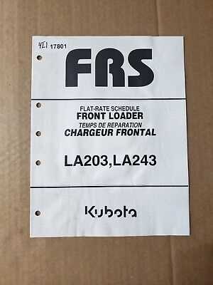 kubota la243 parts diagram